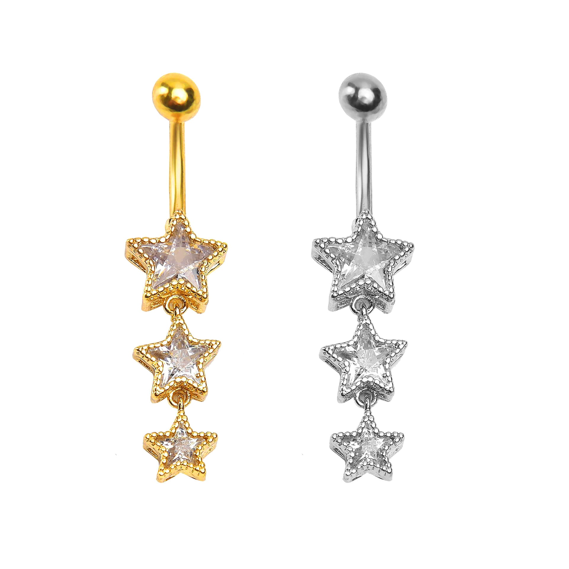 Celestial & Winged Dangle Belly Button Rings Collection